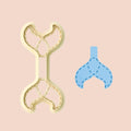 Whale Tail Leather Keychain Clay Cutter, Stitch Keychain Cutters