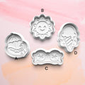 Summer Cookie Cutter Set: Beach, Sun, Ice Cream (3D Printed)