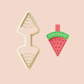 Watermelon Leather Keychain Clay Cutter: Stitch Keychain Cutters