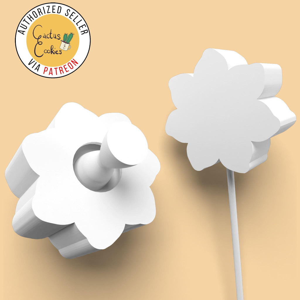 Flower Cake pop mold 3d printed