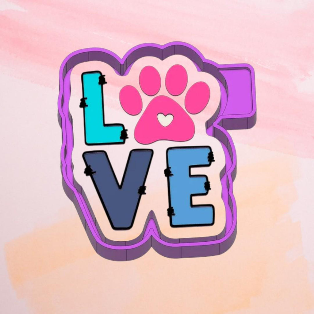 LOVE Paw Freshie Silicon Mold / Molder