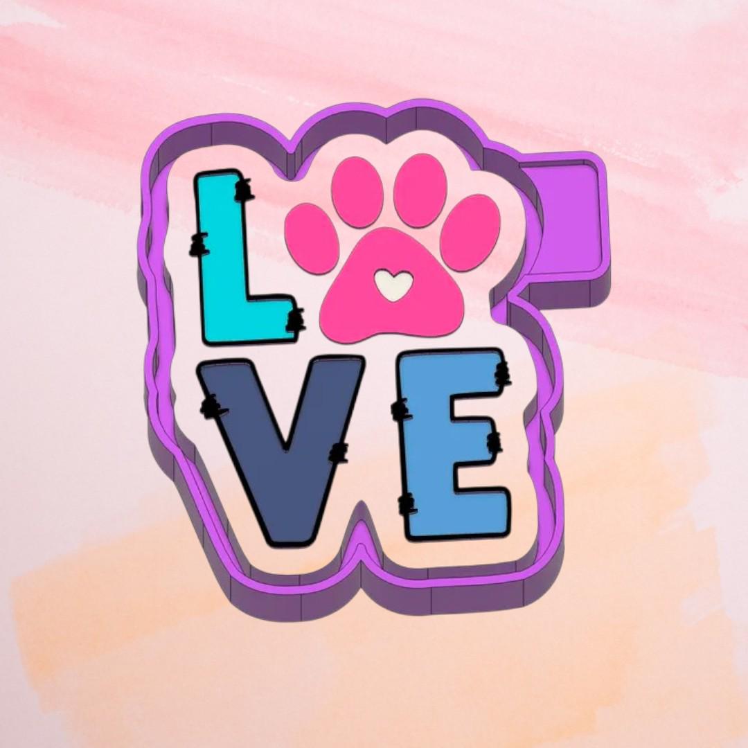LOVE Paw Freshie Silicon Mold / Molder