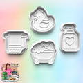 BATH Theme: 3D Printed Fondant, Clay Cutter, Cookie cutter