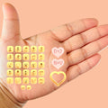 Letter stamp with heart shape cutter