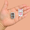Christmas Snowman Heart Polymer Clay Cutter