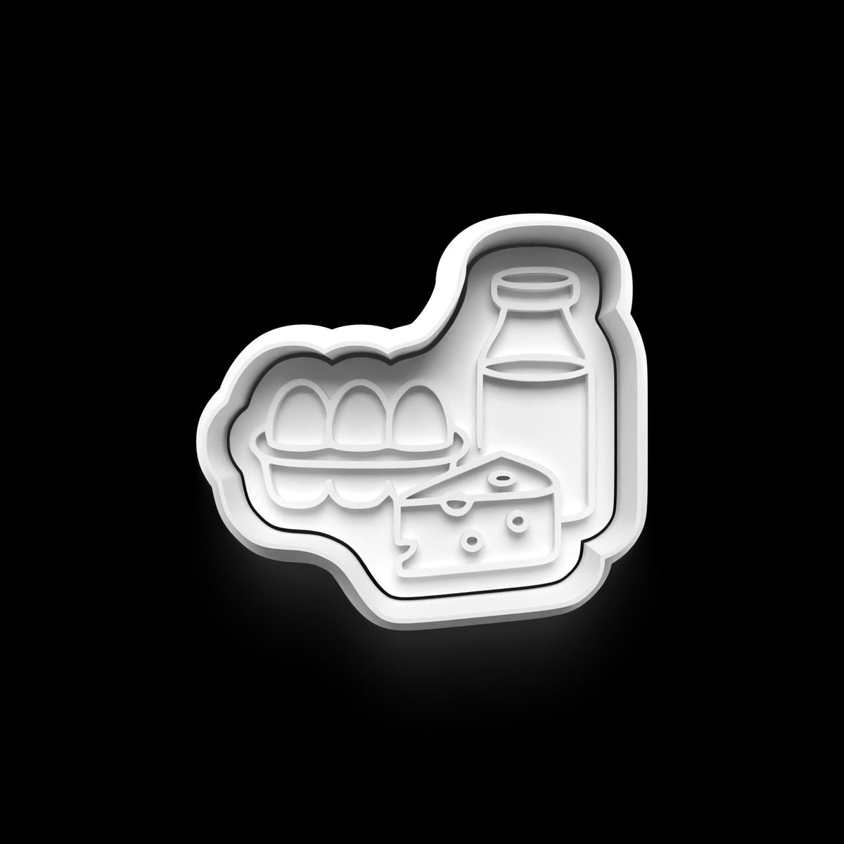 Farmers market theme Cookie Cutter: 3D Printed Fondant Clay Cutter