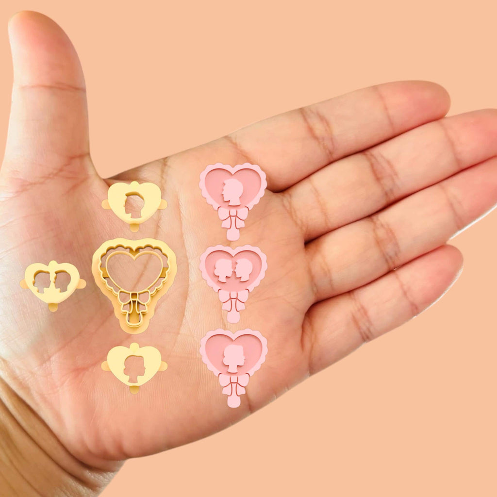 Mirror Couple Valentines Cutter