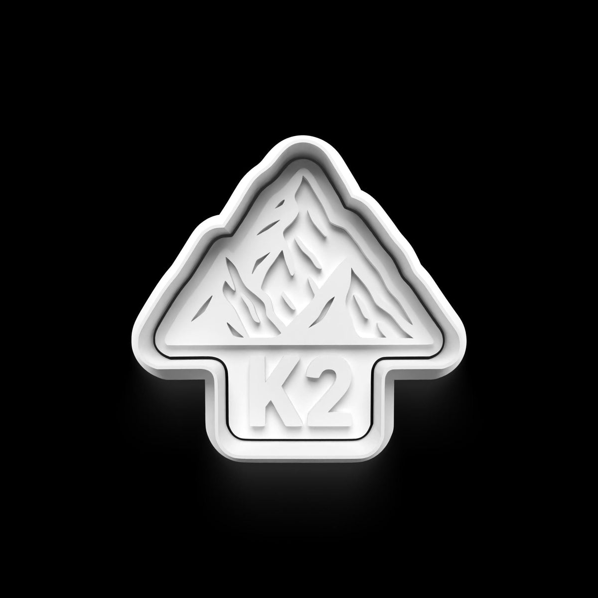 Mountain Cookie Cutter: 3D Printed Fondant & Clay Cutter