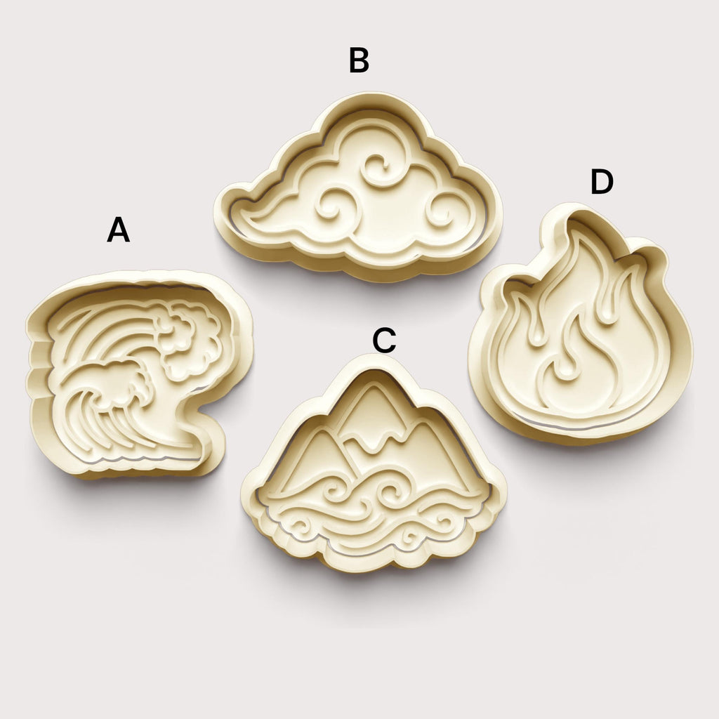 Asian Symbol Cookie Cutter: 3D Printed Fondant & Clay Cutter
