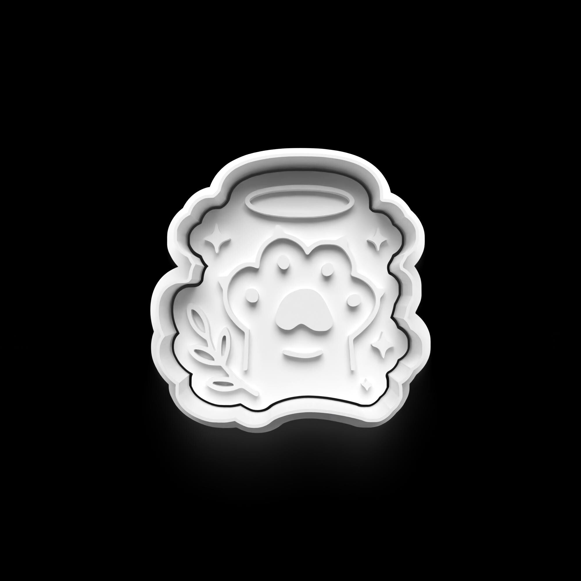 Cat Memory Cookie Cutter: 3D Printed Fondant Clay Cutter