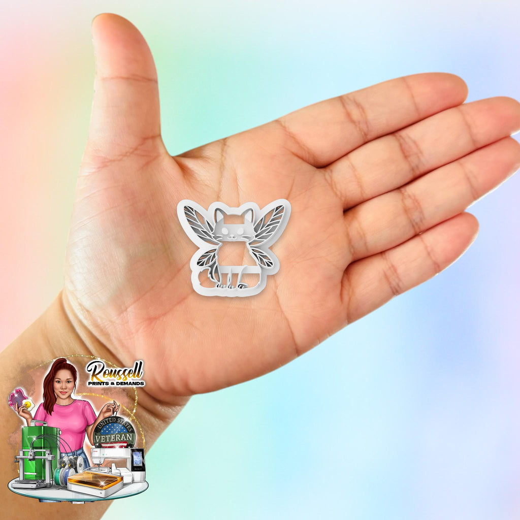 Cat with Wings  Clay Cutter 3d printed