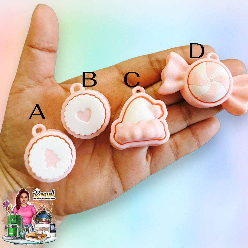 Pink Christmas Fidget Clicker | Clickers keychain