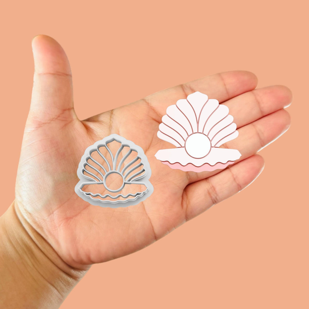 Seashell Pearl Clay Cutter: Summer Polymer Clay Tool
