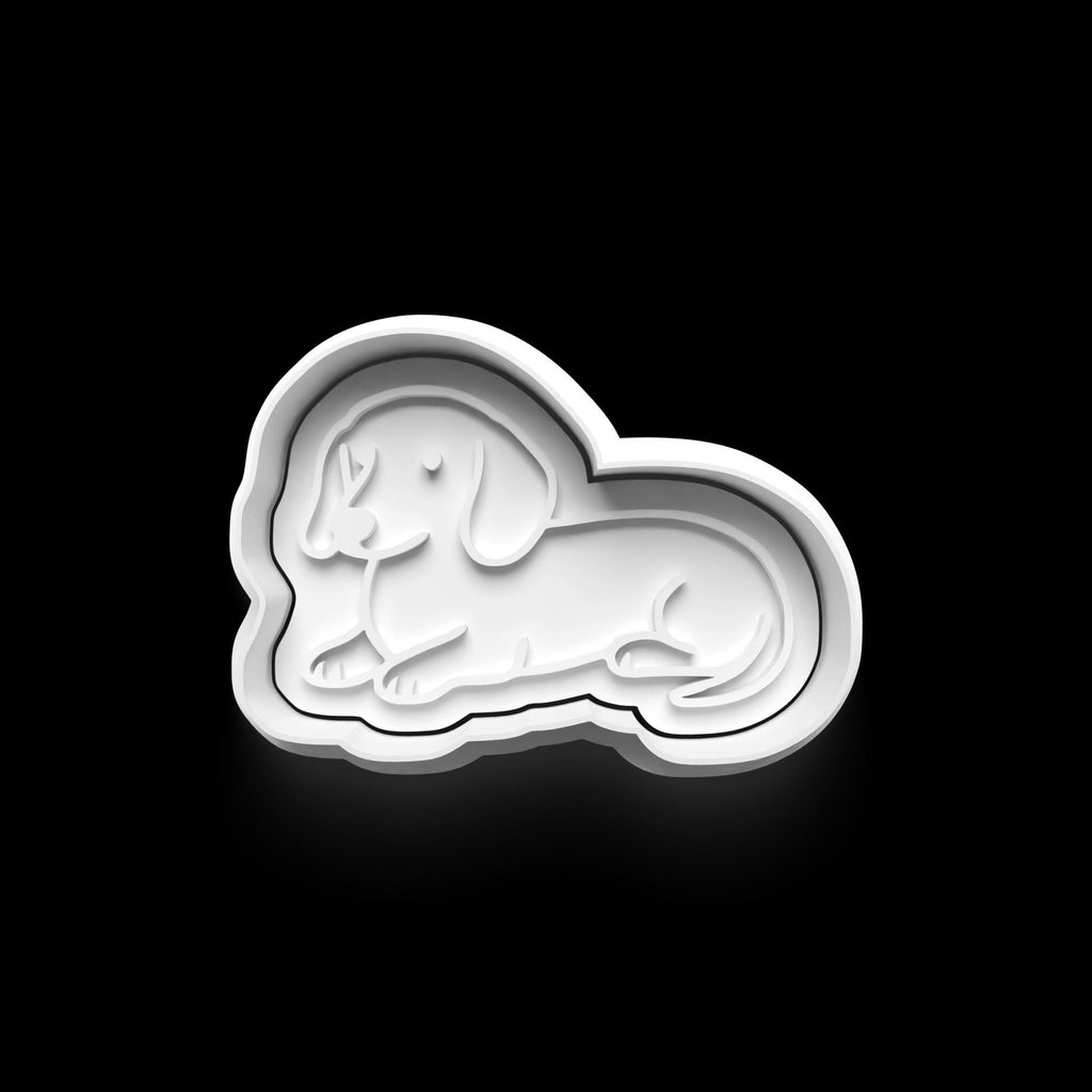 Dachshund Theme: 3D Printed Fondant , Clay Cutter, Cookie cutter