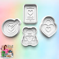 Valentine Theme: 3D Printed Fondant, Clay Cutter, Cookie cutter