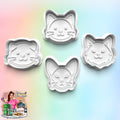Cat Theme: 3D Printed Fondant , Clay Cutter, Cookie cutter