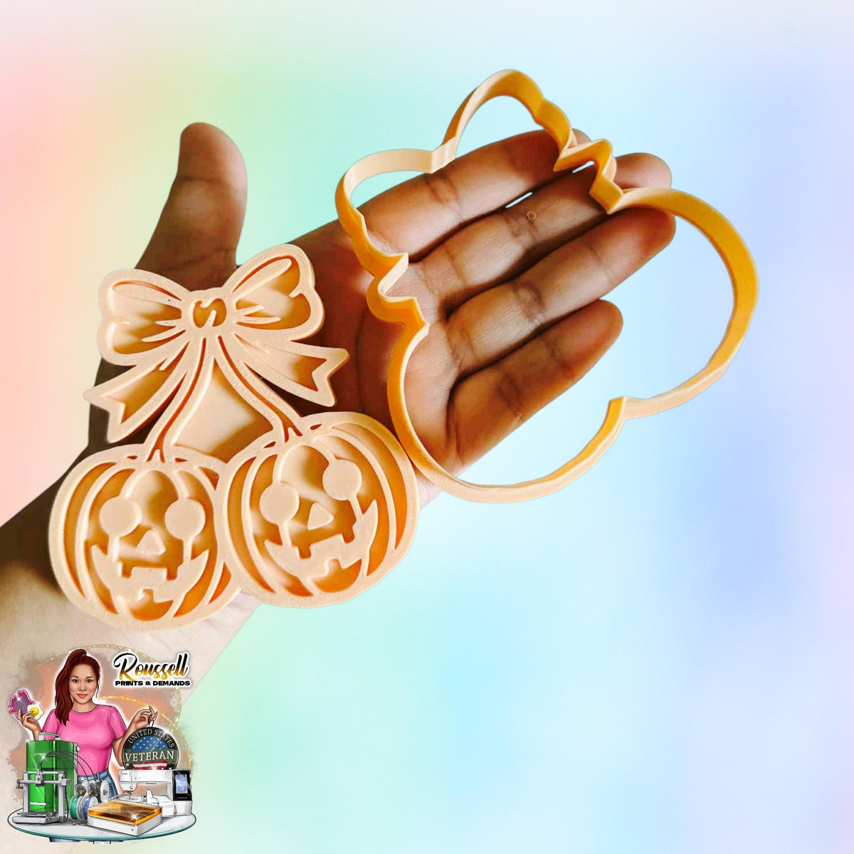 pumpkin cherries  Cookie Cutter Set: 3D Printed Fondant & Clay Cutters