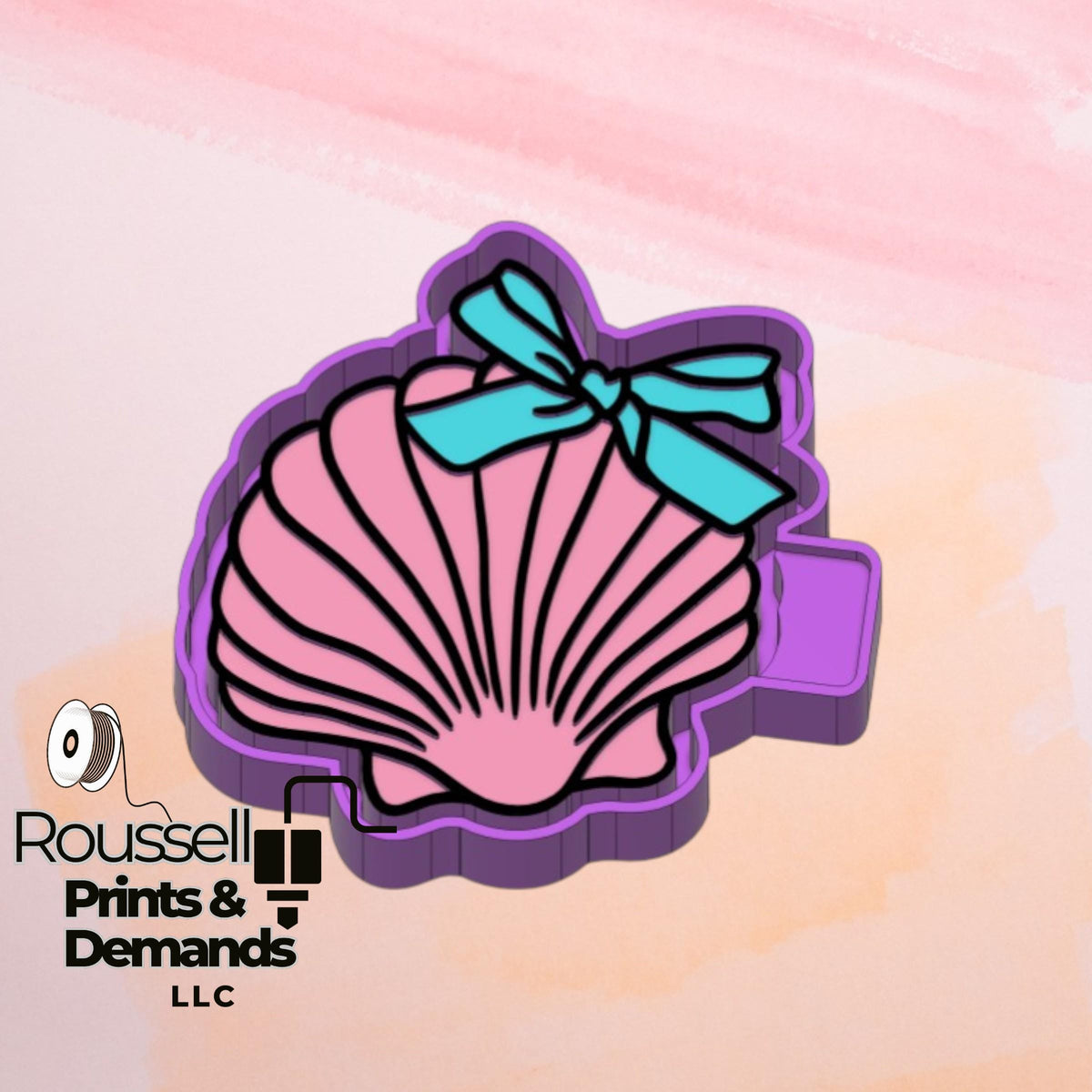 Coquette Seashell Freshie Mold / Molder