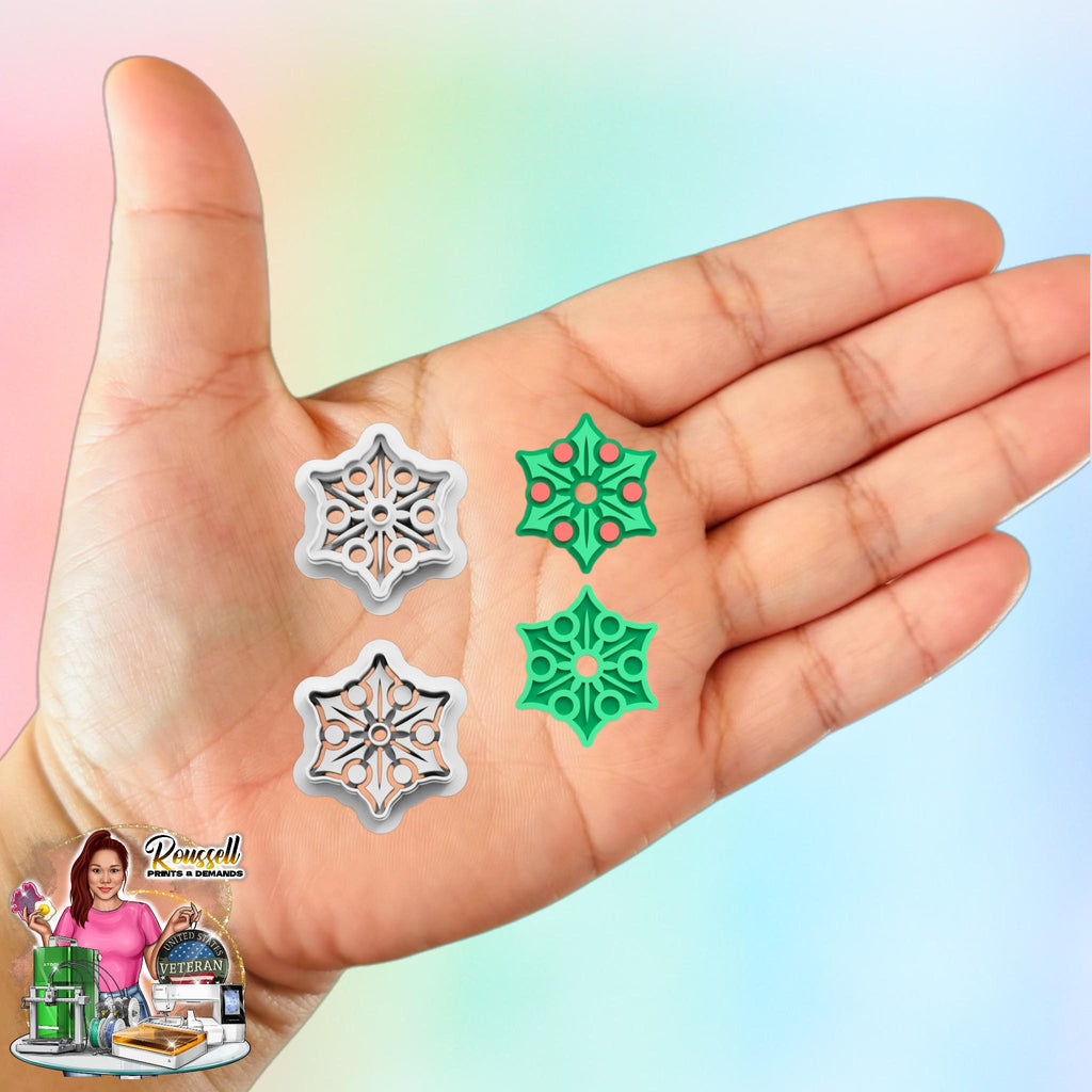Mistletoe Ornament Stamp Cutters: Polymer Clay,