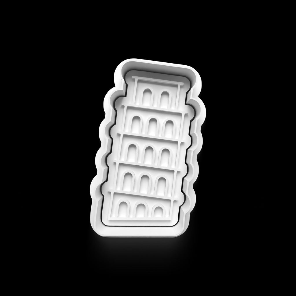 Italy Theme Cookie Cutter Set: Pizza, Scooter, Leaning Tower (3D Printed)