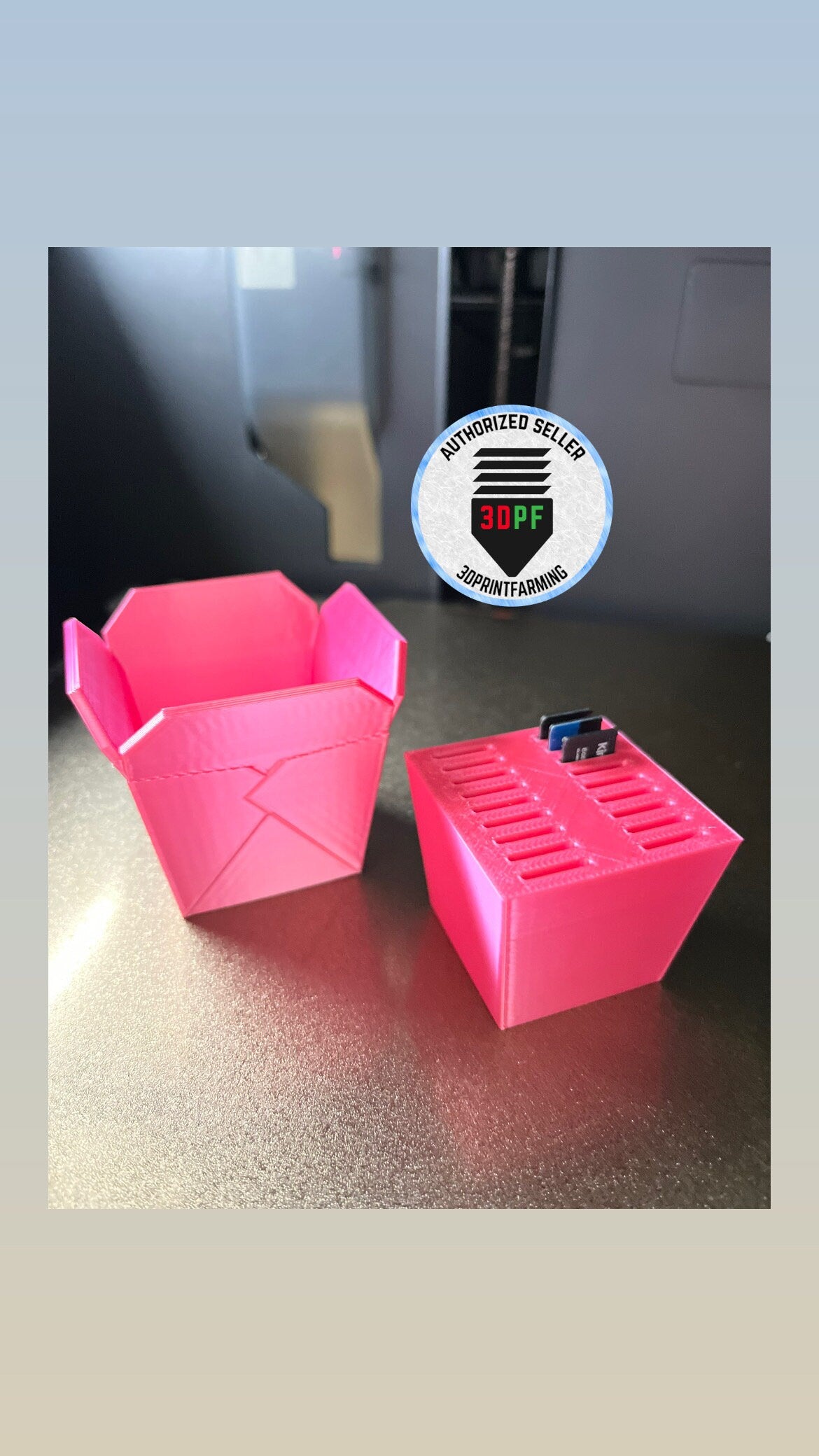 Micro SD Card Holder Mini Chinese Takeout Box / Mini Brands / Storage