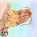 Bookworm  Cookie Cutter Set: 3D Printed Fondant & Clay Cutters