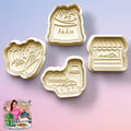 Farmers market theme Cookie Cutter: 3D Printed Fondant Clay Cutter