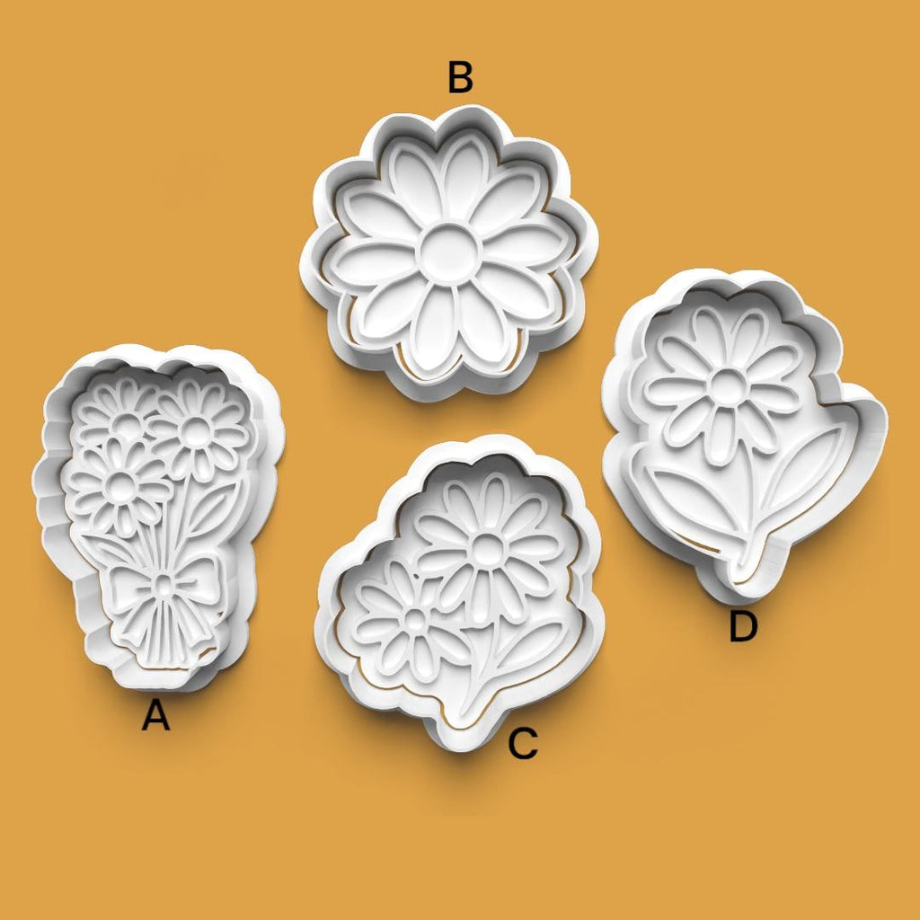 Daisy Cookie Cutter: 3D Printed Fondant & Clay Cutter