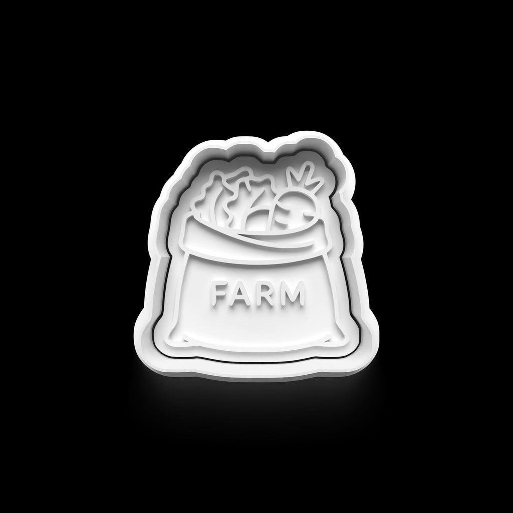 Farmers market theme Cookie Cutter: 3D Printed Fondant Clay Cutter