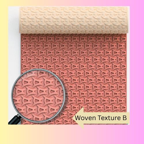 WOVEN TEXTURE B Roller 3d printed