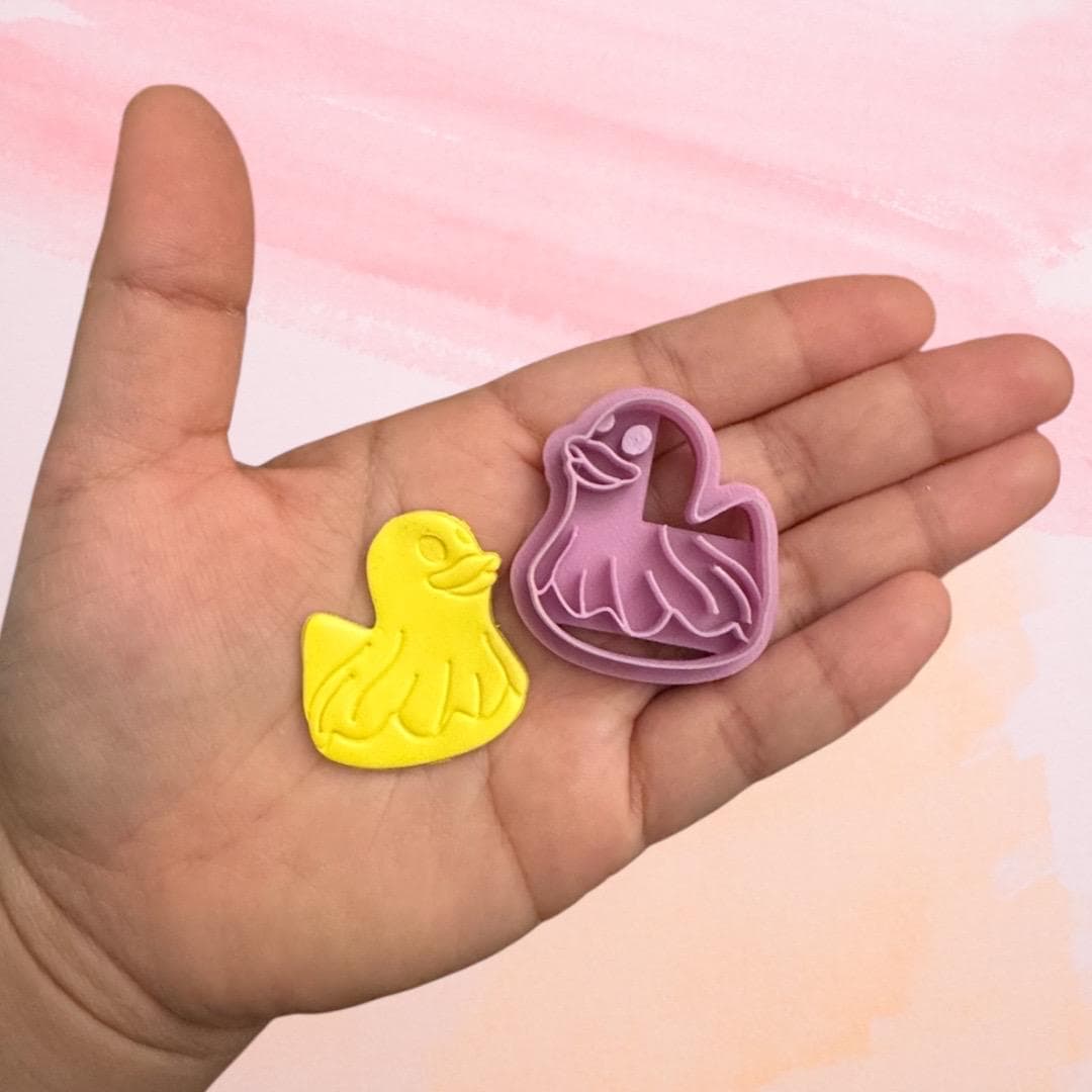Ducky  Mirrored set  Cutters Polymer clay cutter