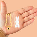 Easter Bunny and Tail Polymer clay cutter