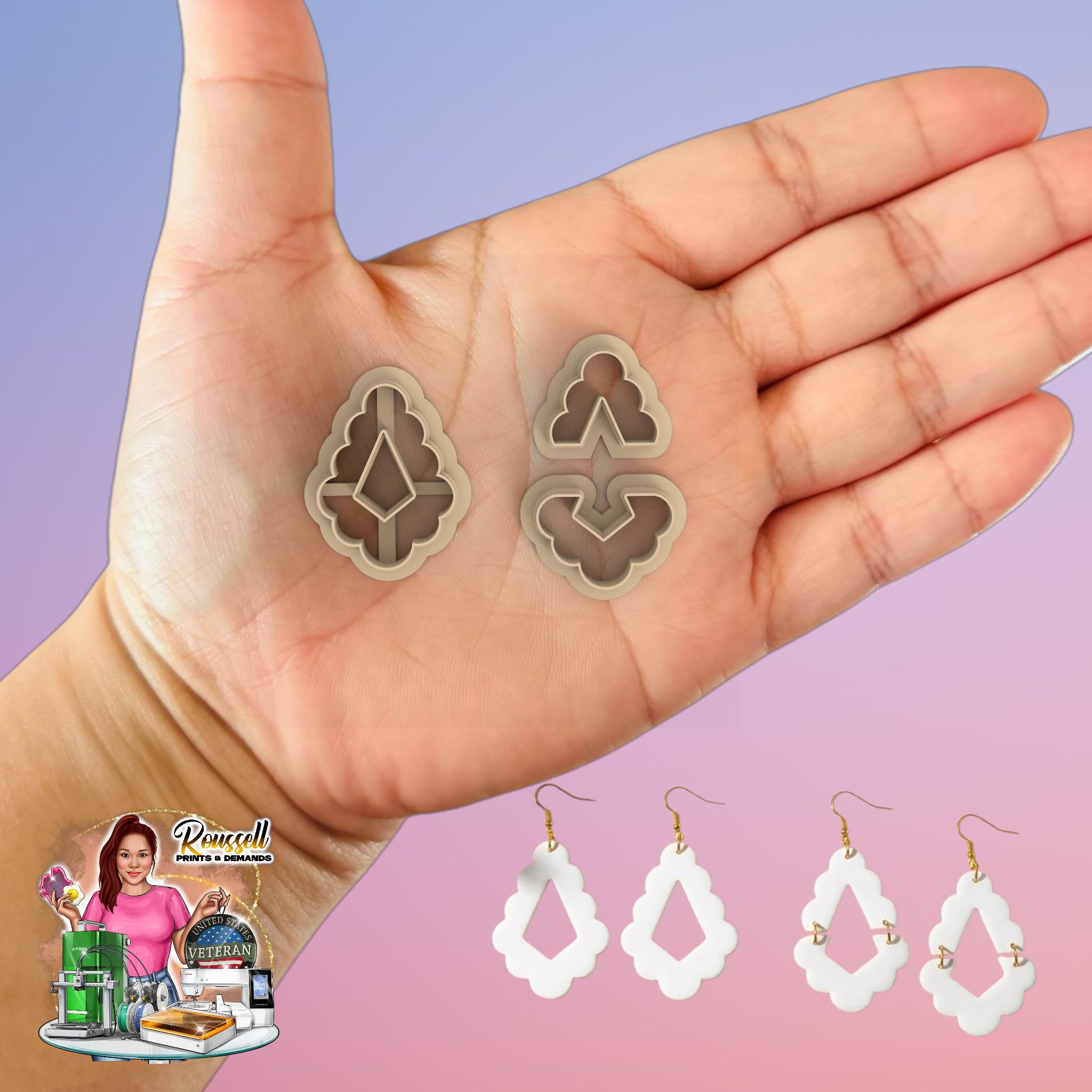 Fleur Arc set Polymer clay cutter