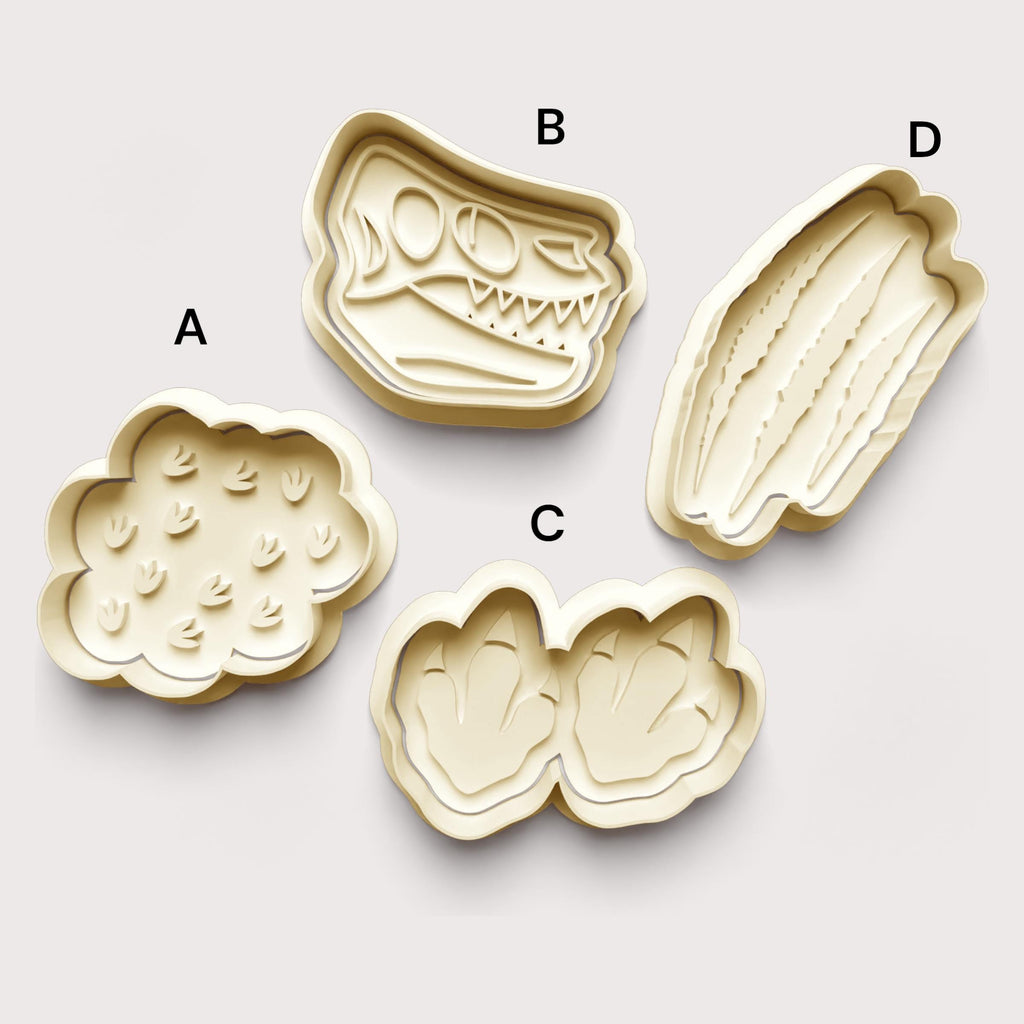 Dino Cookie Cutter: 3D Printed Fondant & Clay Cutter