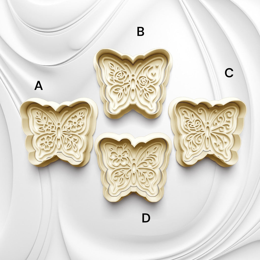 Butterfly Cookie Cutter: 3D Printed Fondant Clay Cutter
