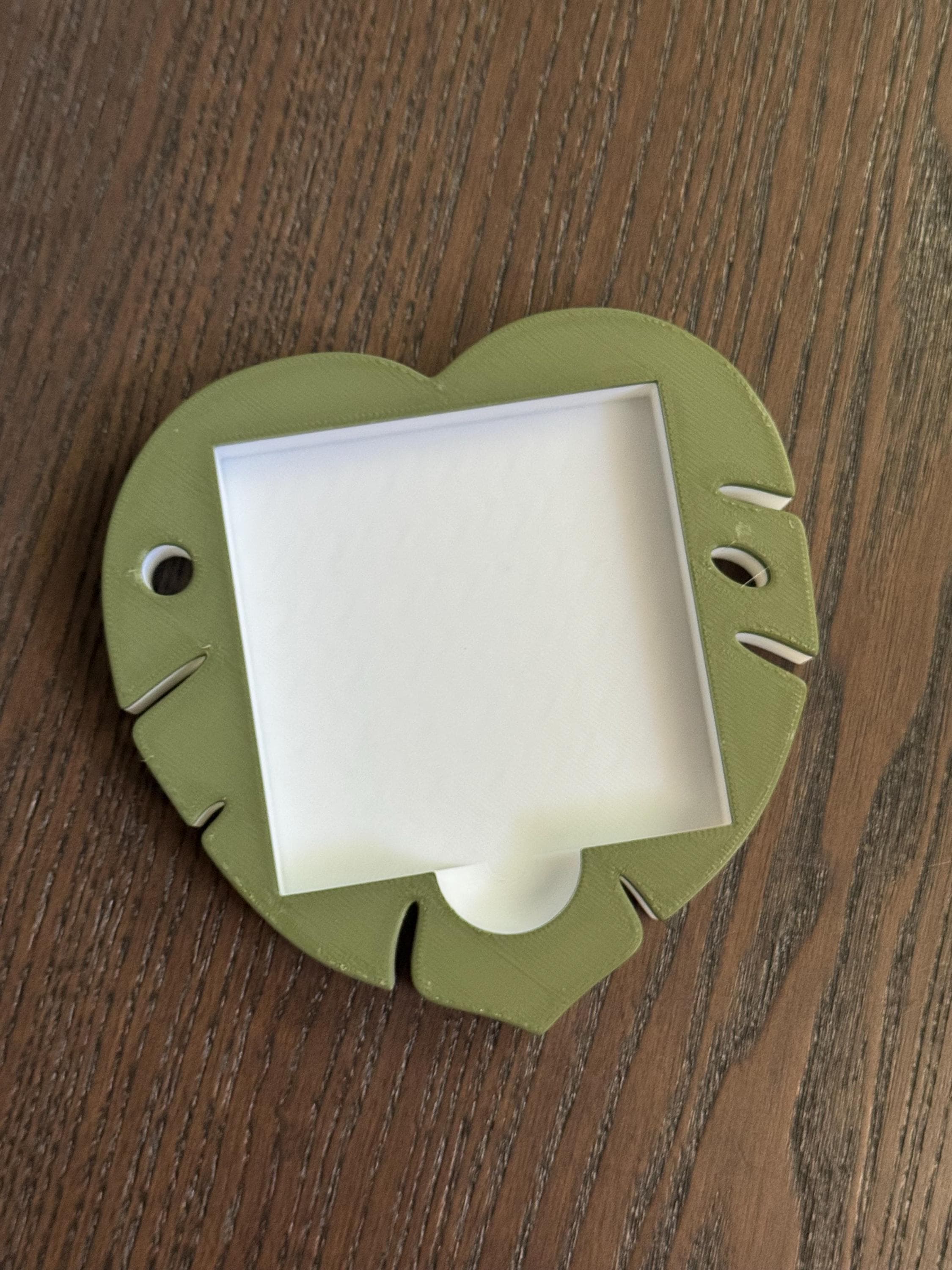 BOHO Leaf Sticky Note Holder 3d printed no resin added