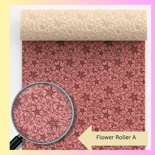 Flower Roller A Roller 3d printed