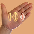 Neo Deco Earrings with Precious Stone C Polymer clay cutter