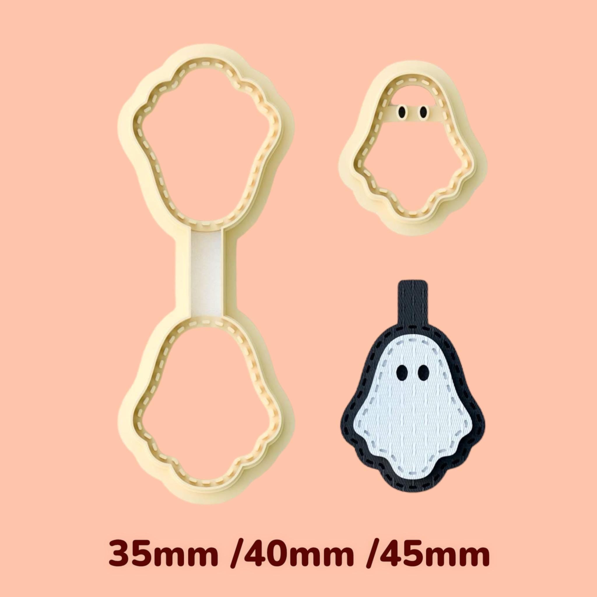 Ghost  Keychain clay cutter