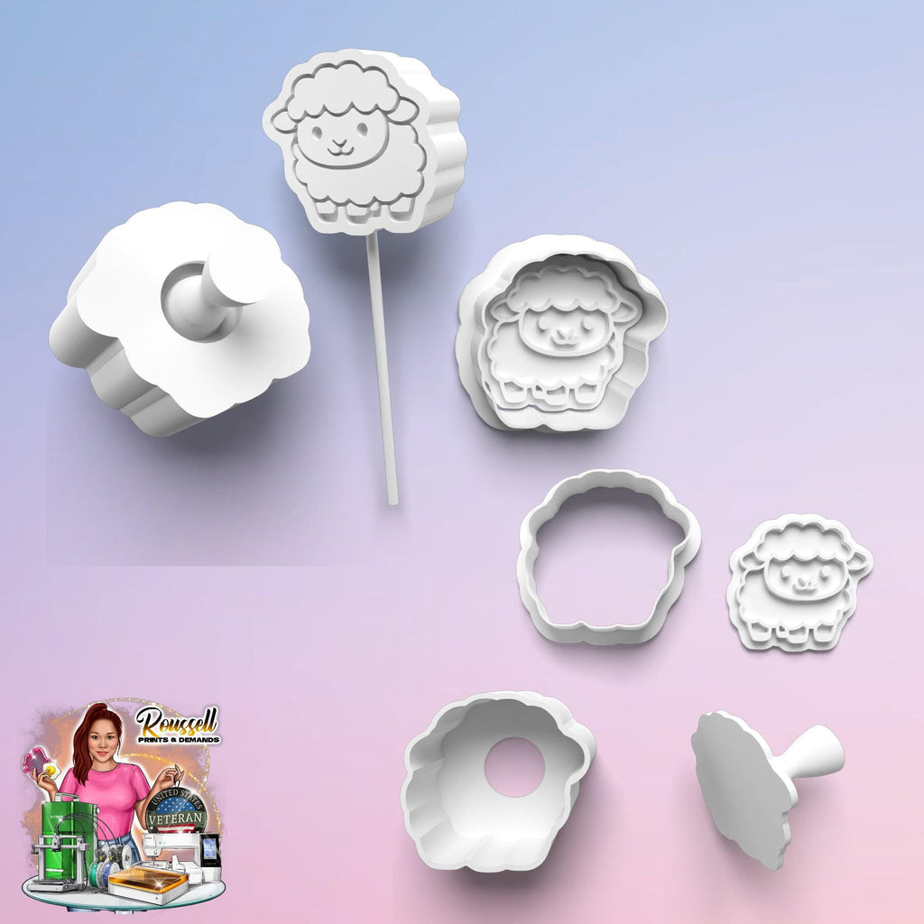 Farm Animal Theme Cake pop mold 3d printed