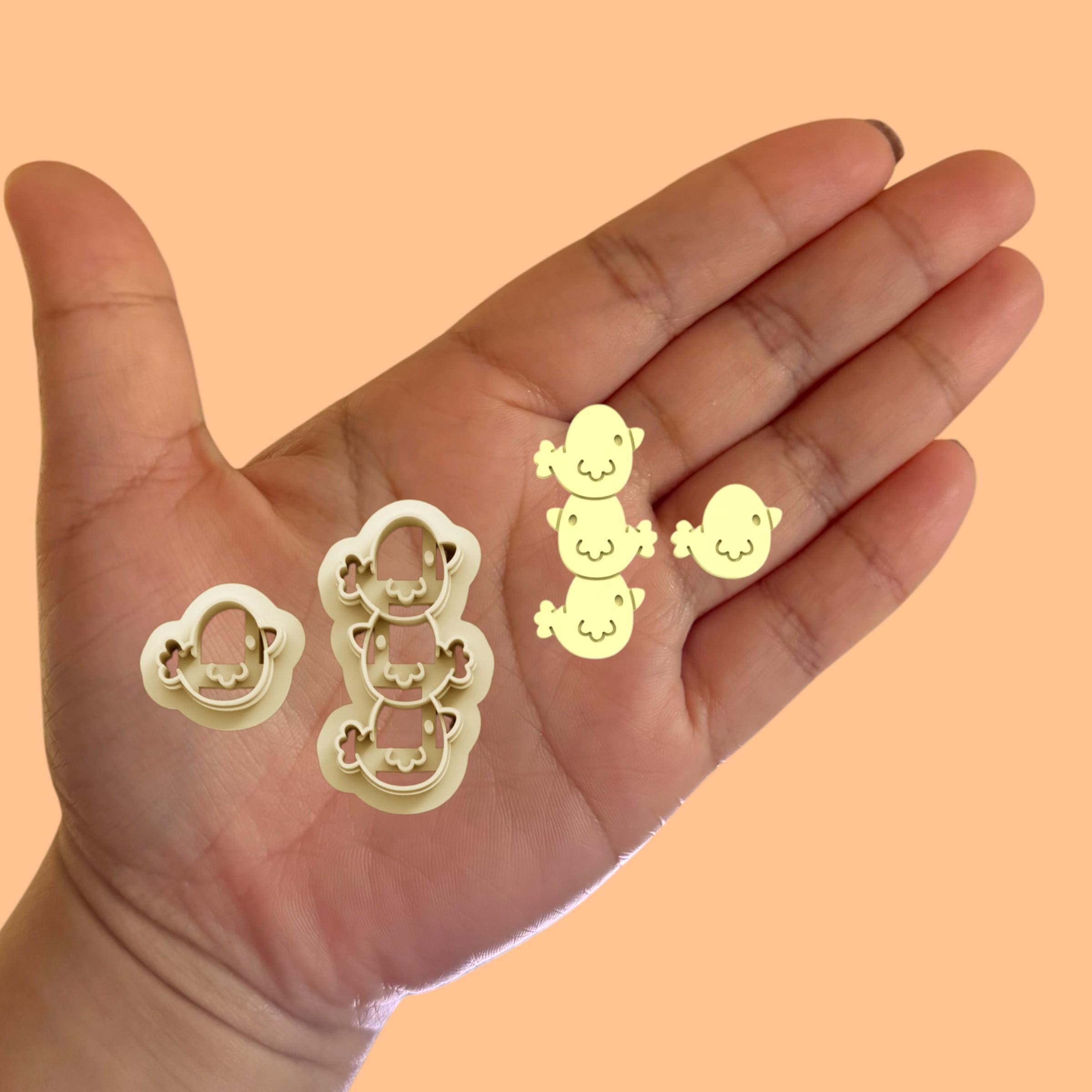 trio chicken and stud Polymer Clay cutter