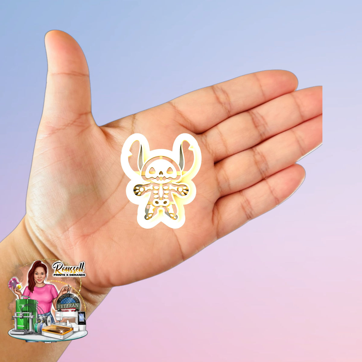 Skeleton Stitch Clay Cutter – 3D Printed