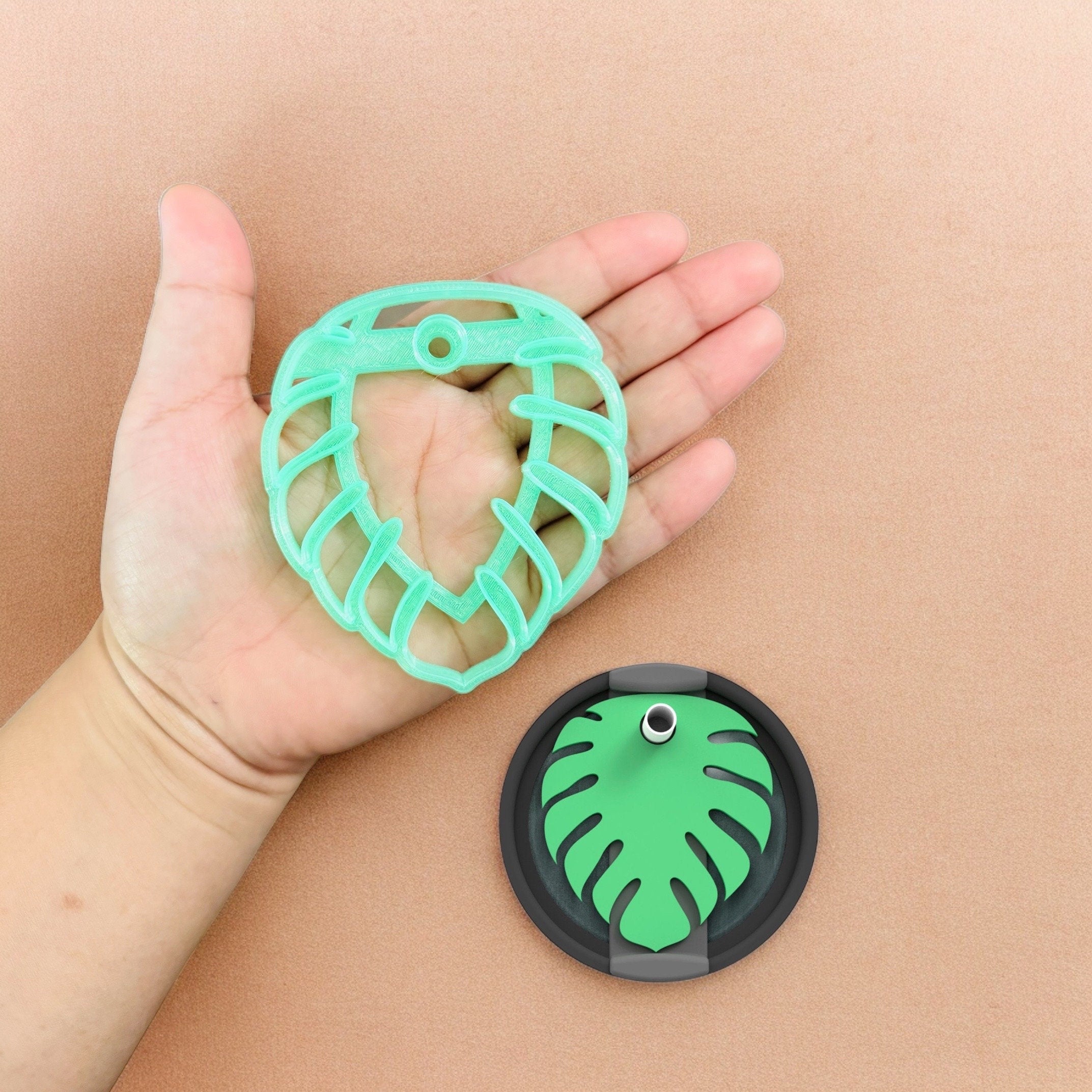 Monstera Stanley Topper, 30oz - 40oz sizes Polymer Clay cutter
