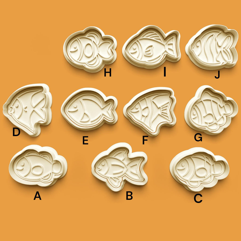 3D Printed Fish Cookie Cutter: Fondant & Clay Cutter
