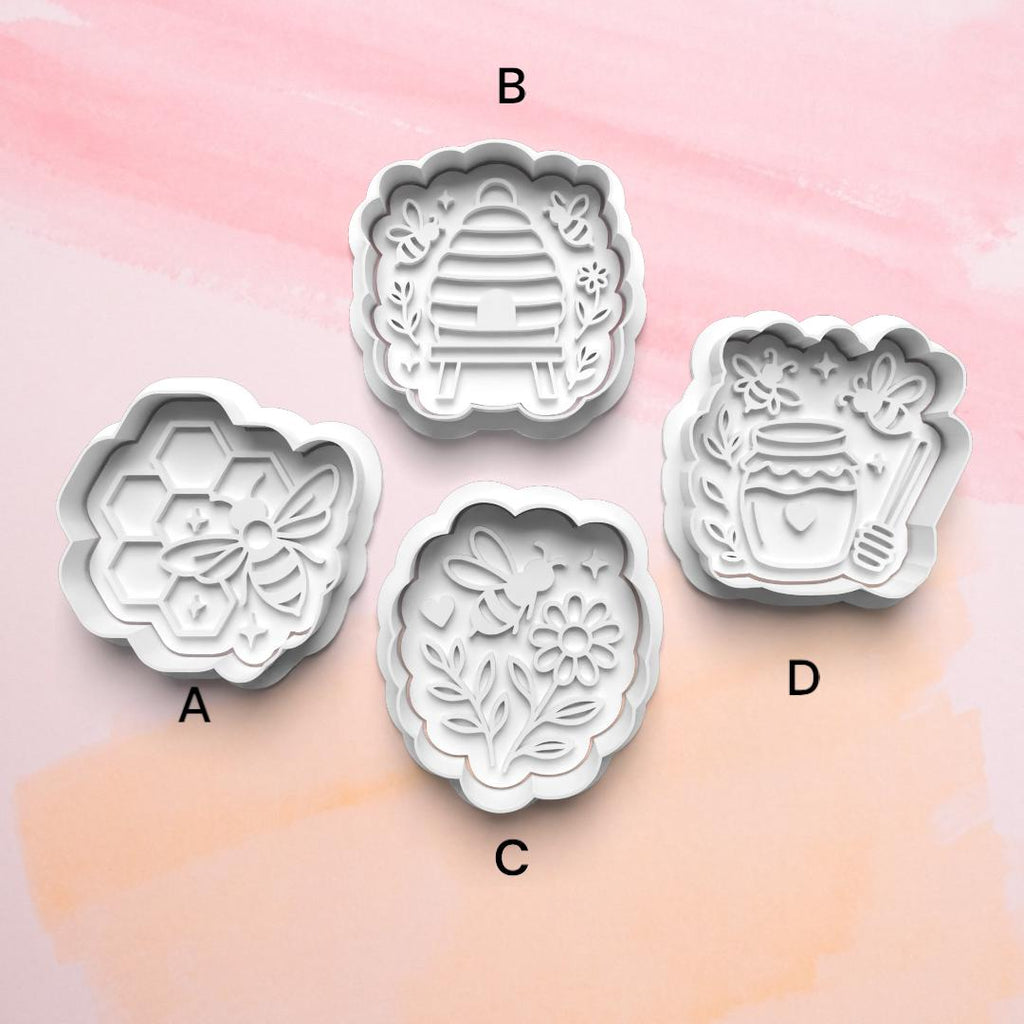 Honeycomb Cookie Cutter Set: 3D Printed Fondant & Clay Cutters
