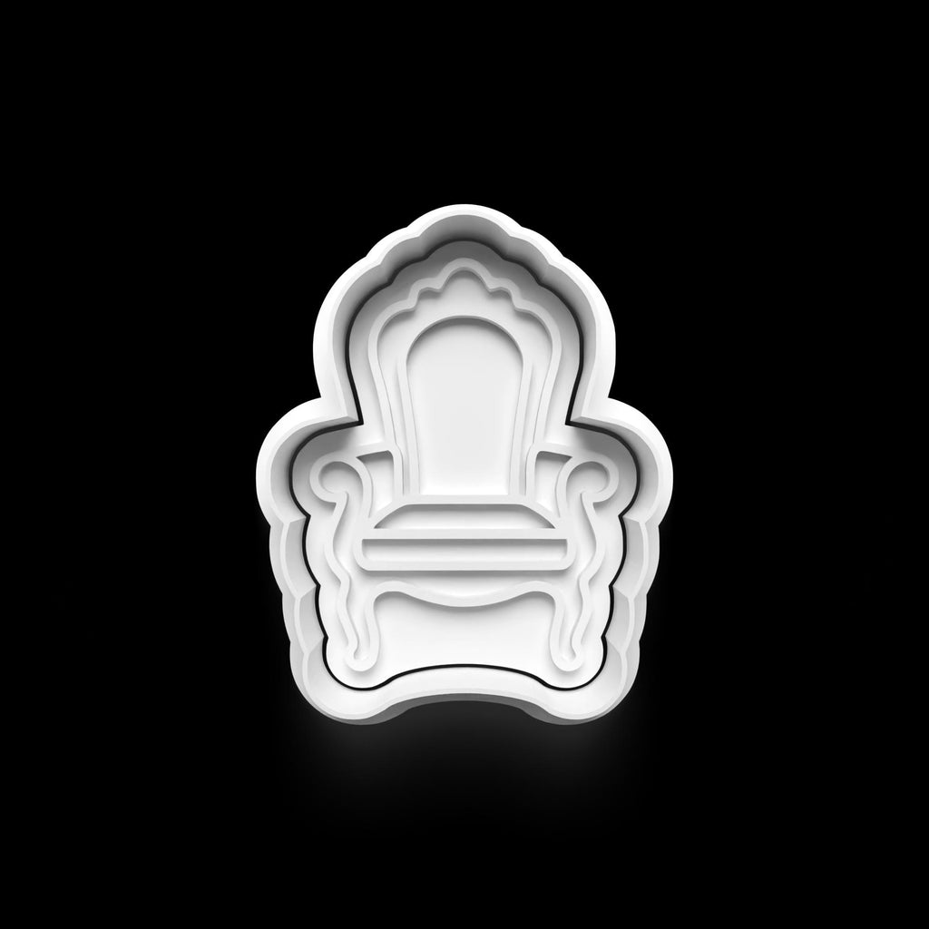 King Theme Cookie Cutter: 3D Printed Fondant Clay Cutter