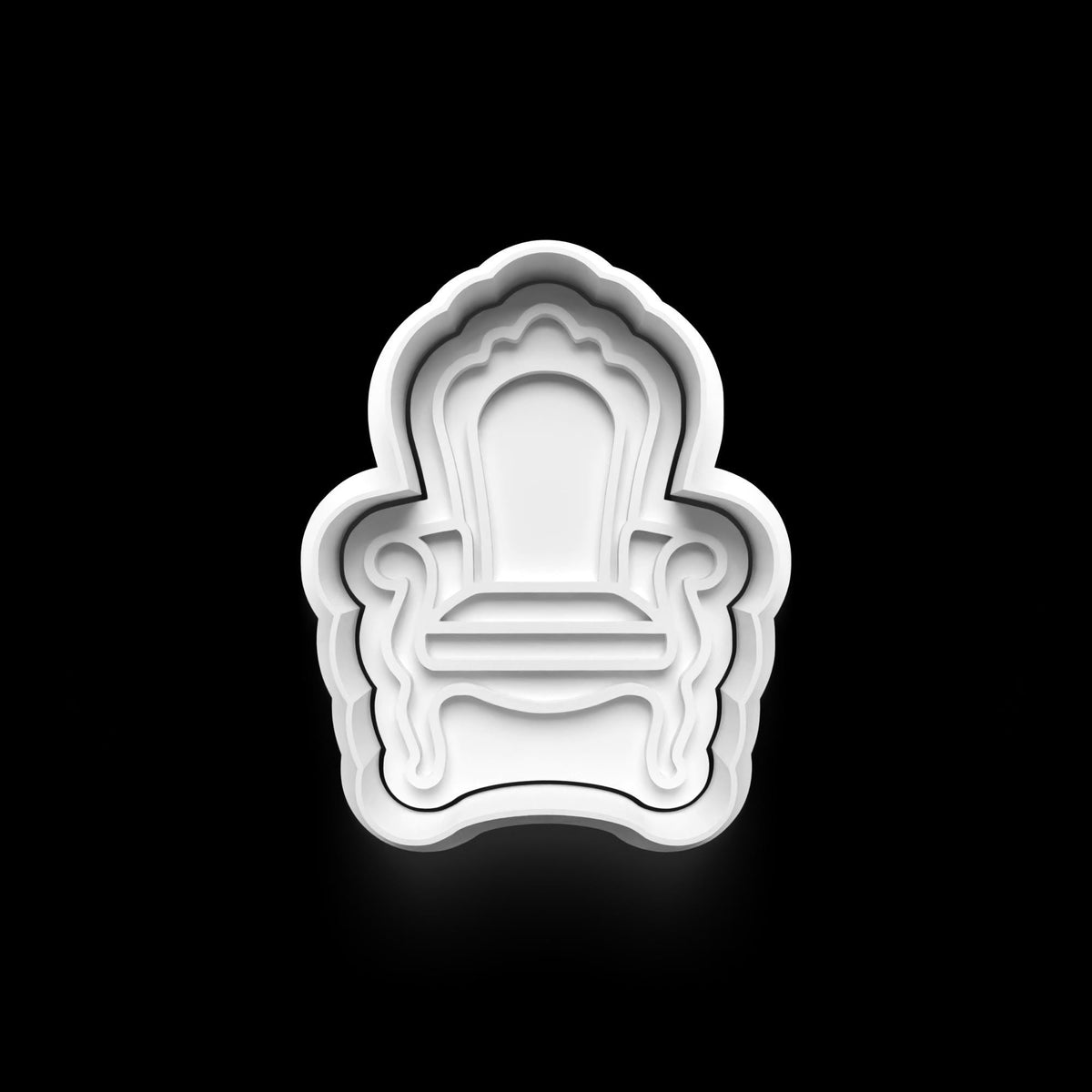 King Theme Cookie Cutter: 3D Printed Fondant Clay Cutter