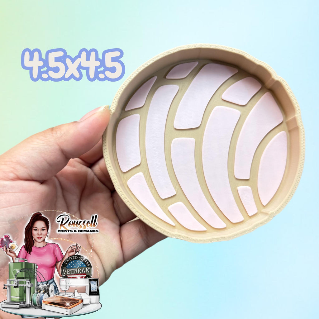 Round Concha  trinket tray 3d printed PLA