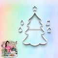 Christmas tree with ornament Cutter: 3D Printed Fondant & Clay Cutter