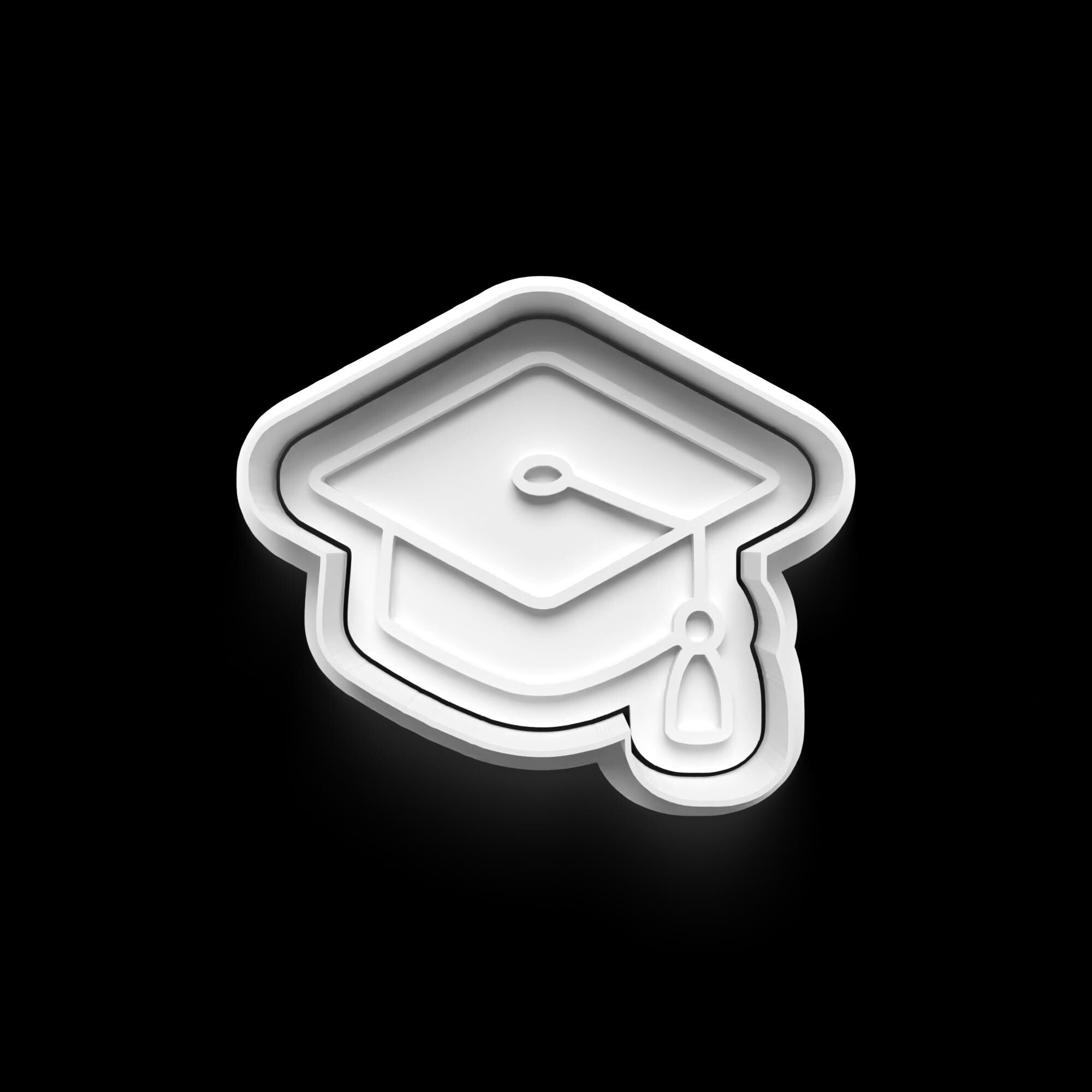 Graduation Cookie Cutter Set: 3D Printed Fondant Cutter